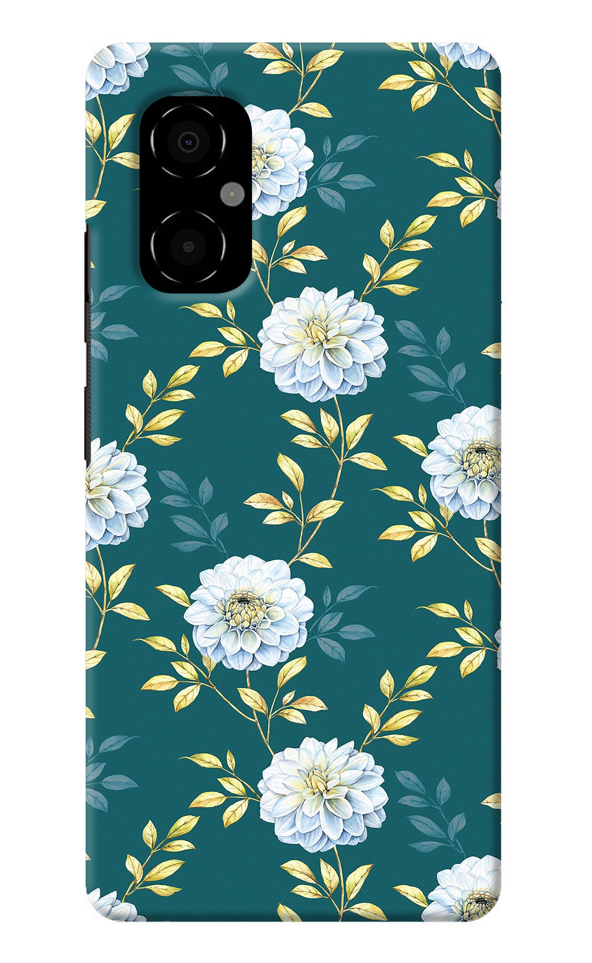 Flowers Poco M4 5G Back Cover