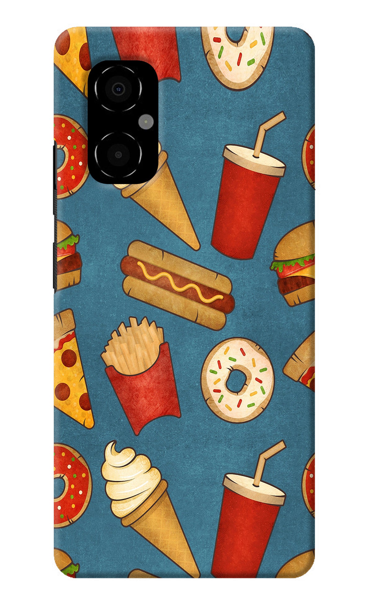 Foodie Poco M4 5G Back Cover