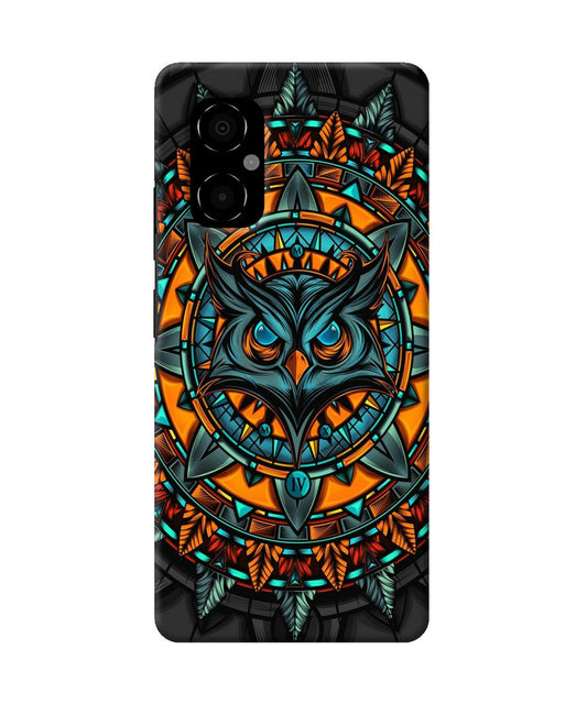 Angry Owl Art Poco M4 5G Back Cover