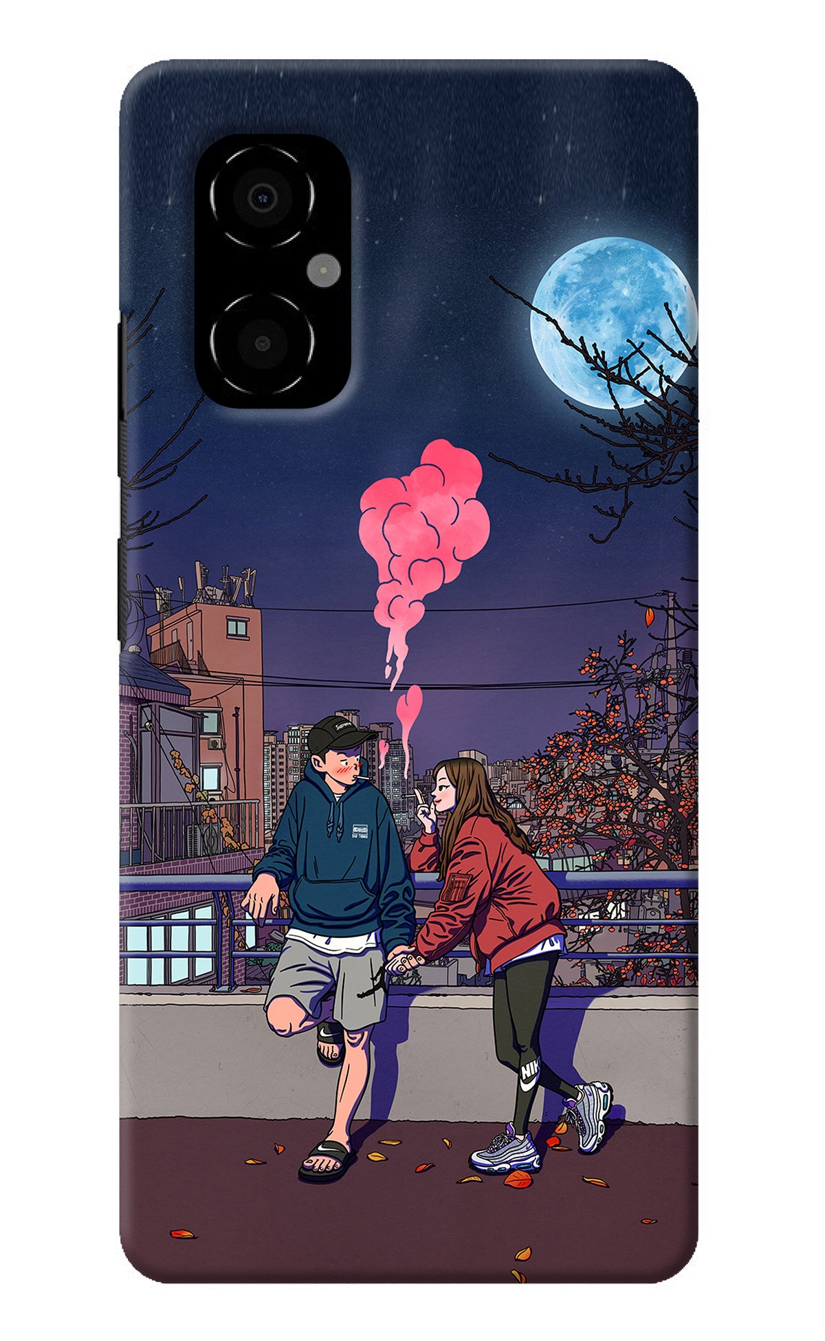 Chilling Couple Poco M4 5G Back Cover