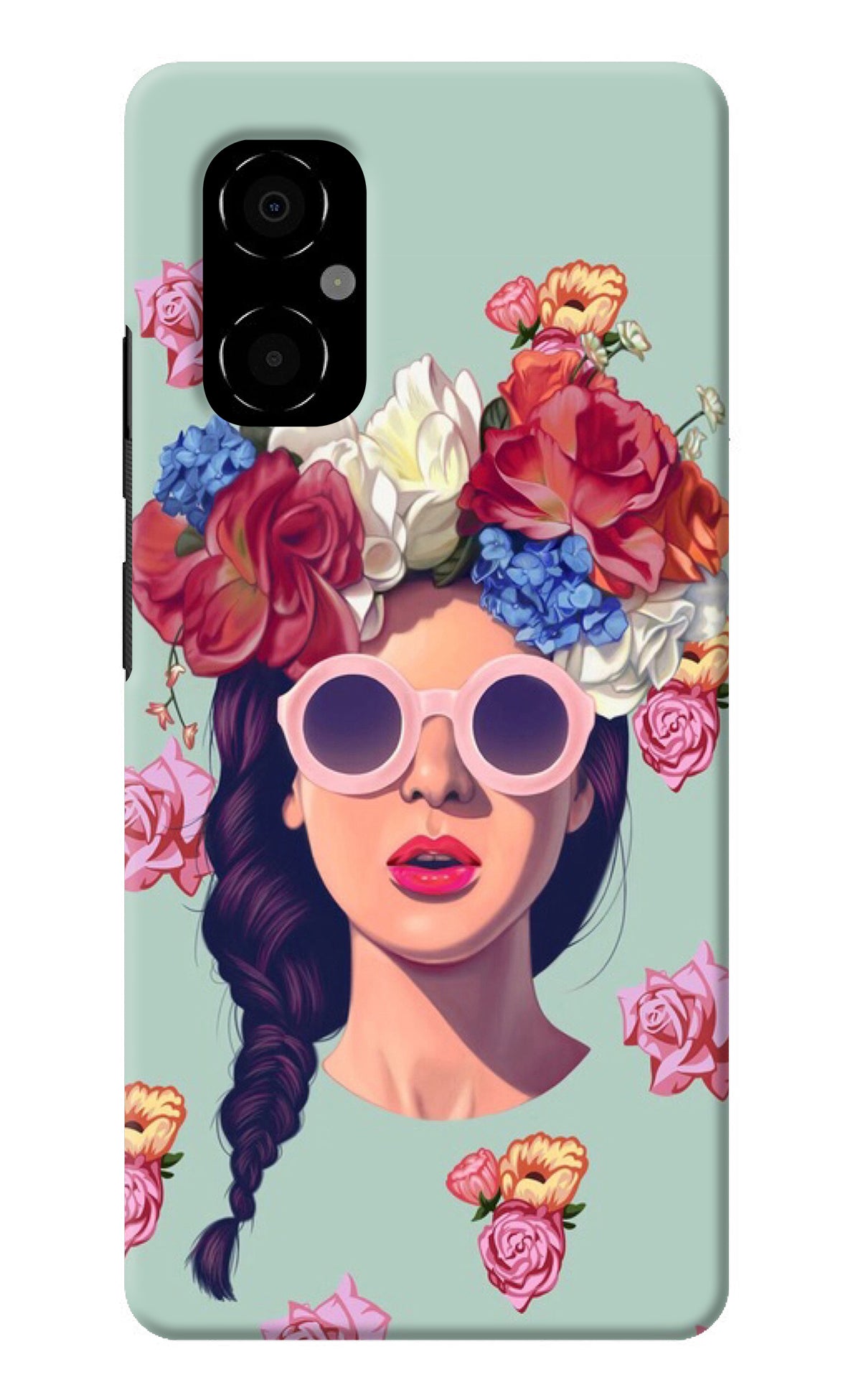 Pretty Girl Poco M4 5G Back Cover