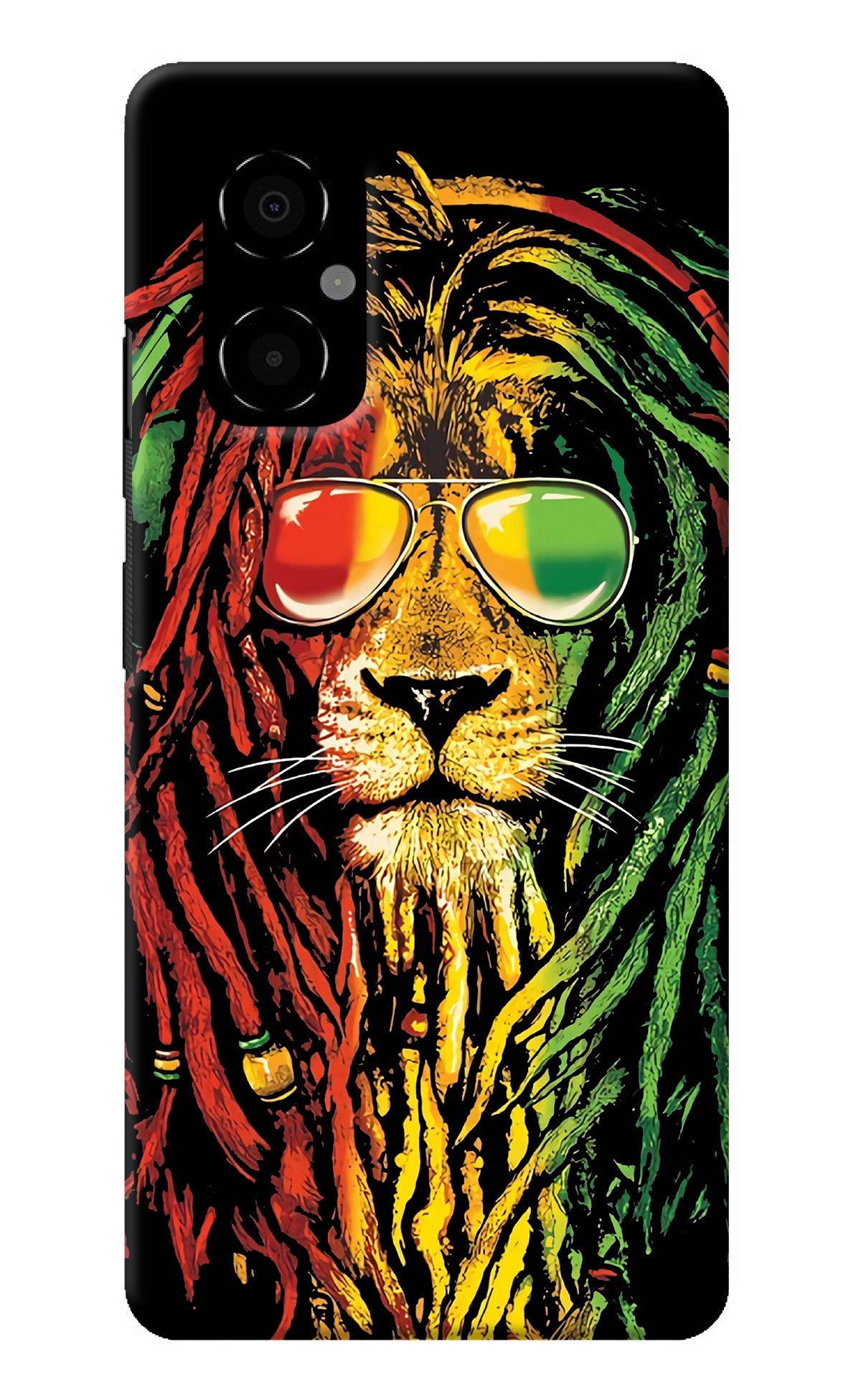 Rasta Lion Poco M4 5G Back Cover