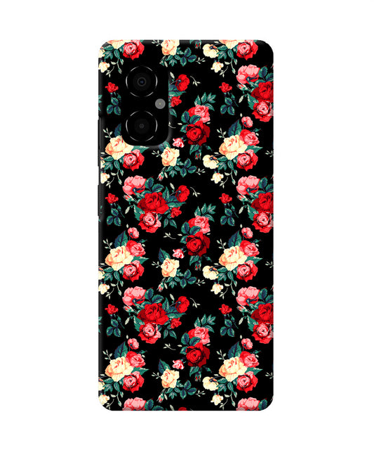 Rose Pattern Poco M4 5G Back Cover