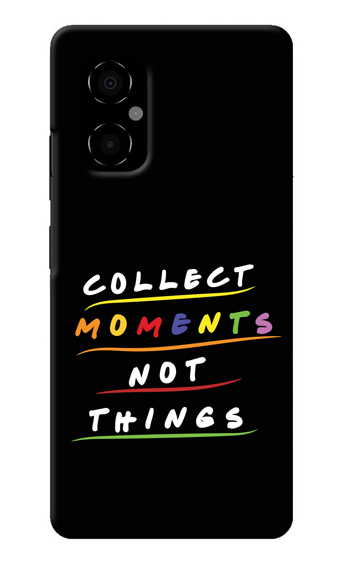 Collect Moments Not Things Poco M4 5G Back Cover