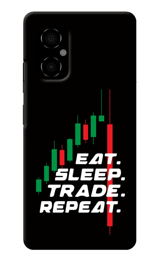 Eat Sleep Trade Repeat Poco M4 5G Back Cover