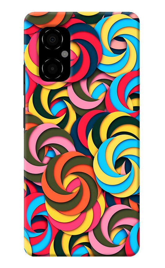 Spiral Pattern Poco M4 5G Back Cover