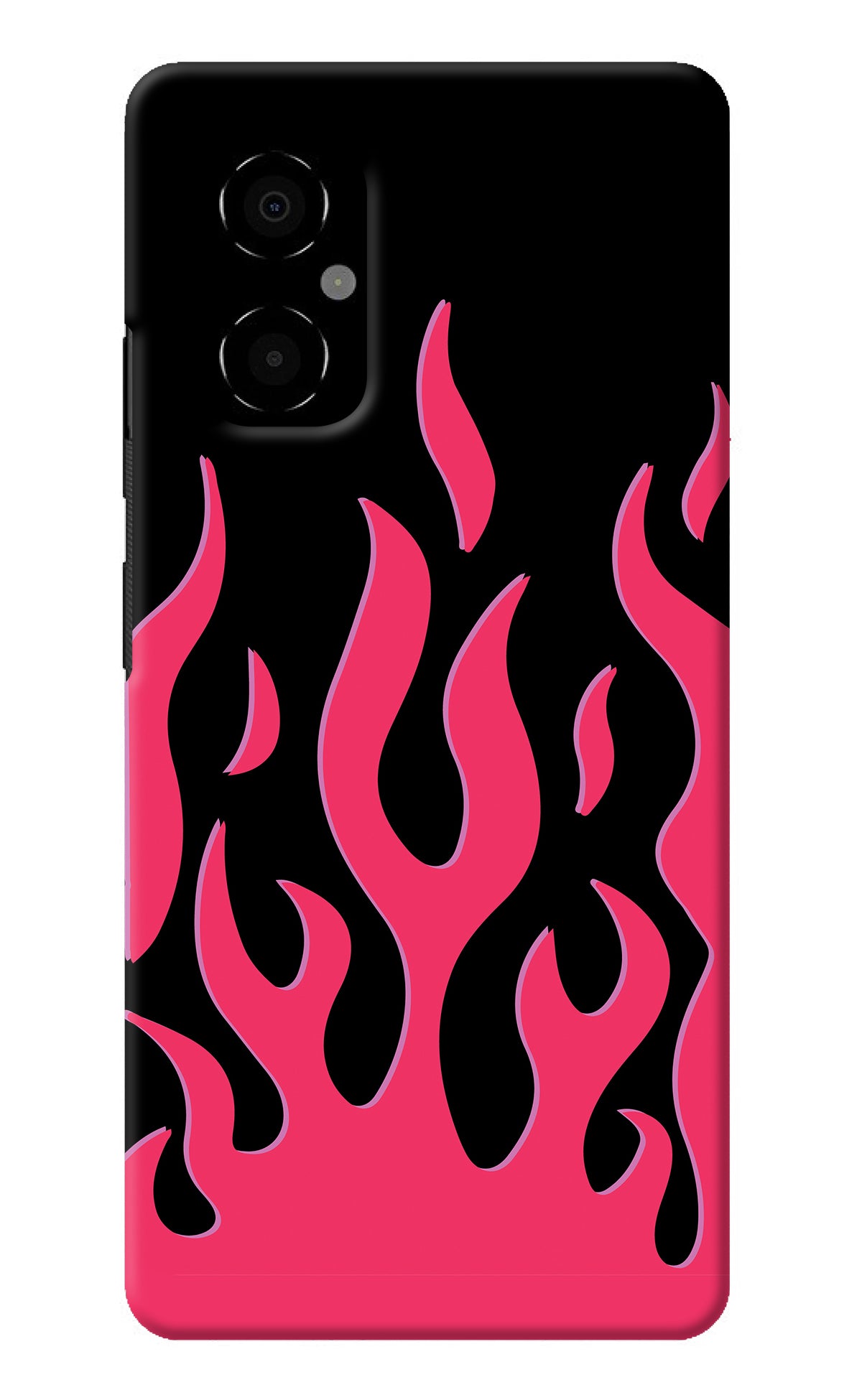 Fire Flames Poco M4 5G Back Cover