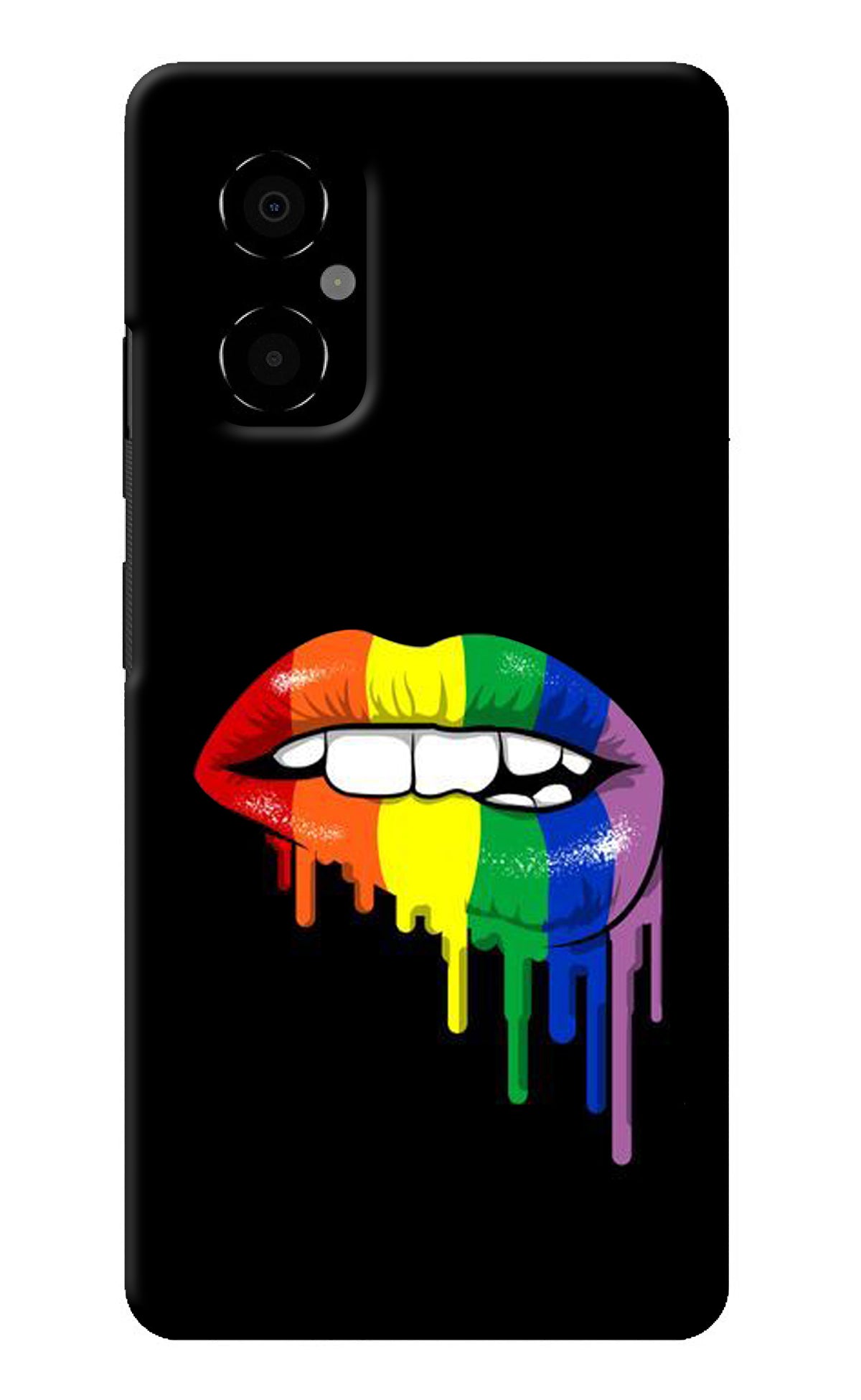 Lips Biting Poco M4 5G Back Cover