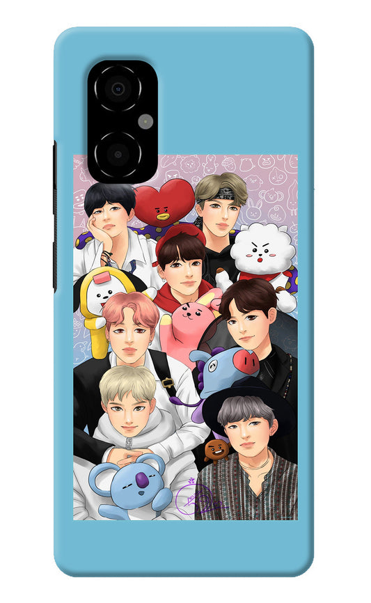 BTS with animals Poco M4 5G Back Cover