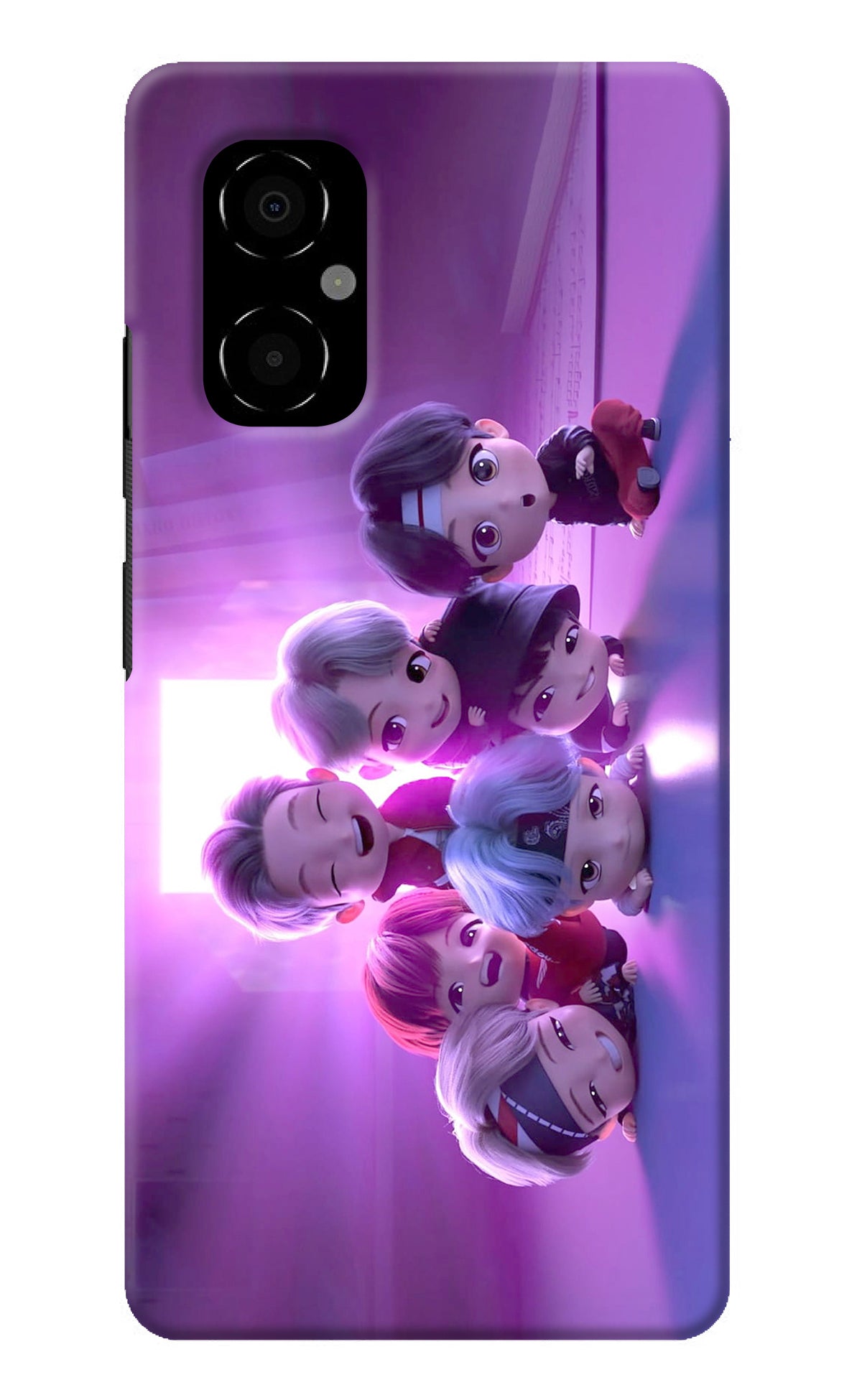 BTS Chibi Poco M4 5G Back Cover