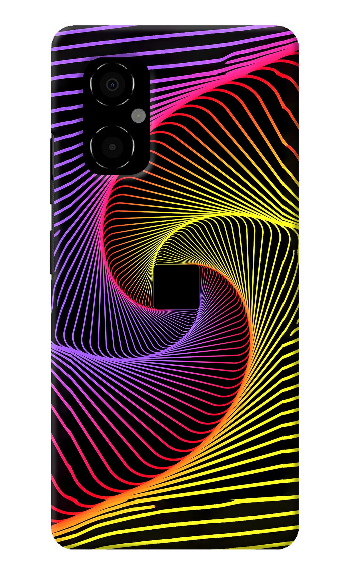 Colorful Strings Poco M4 5G Back Cover