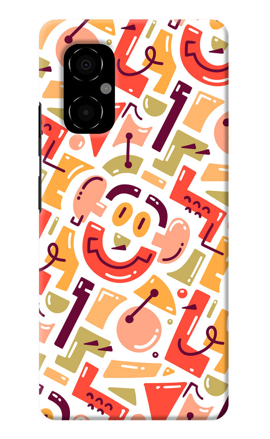 Doodle Pattern Poco M4 5G Back Cover