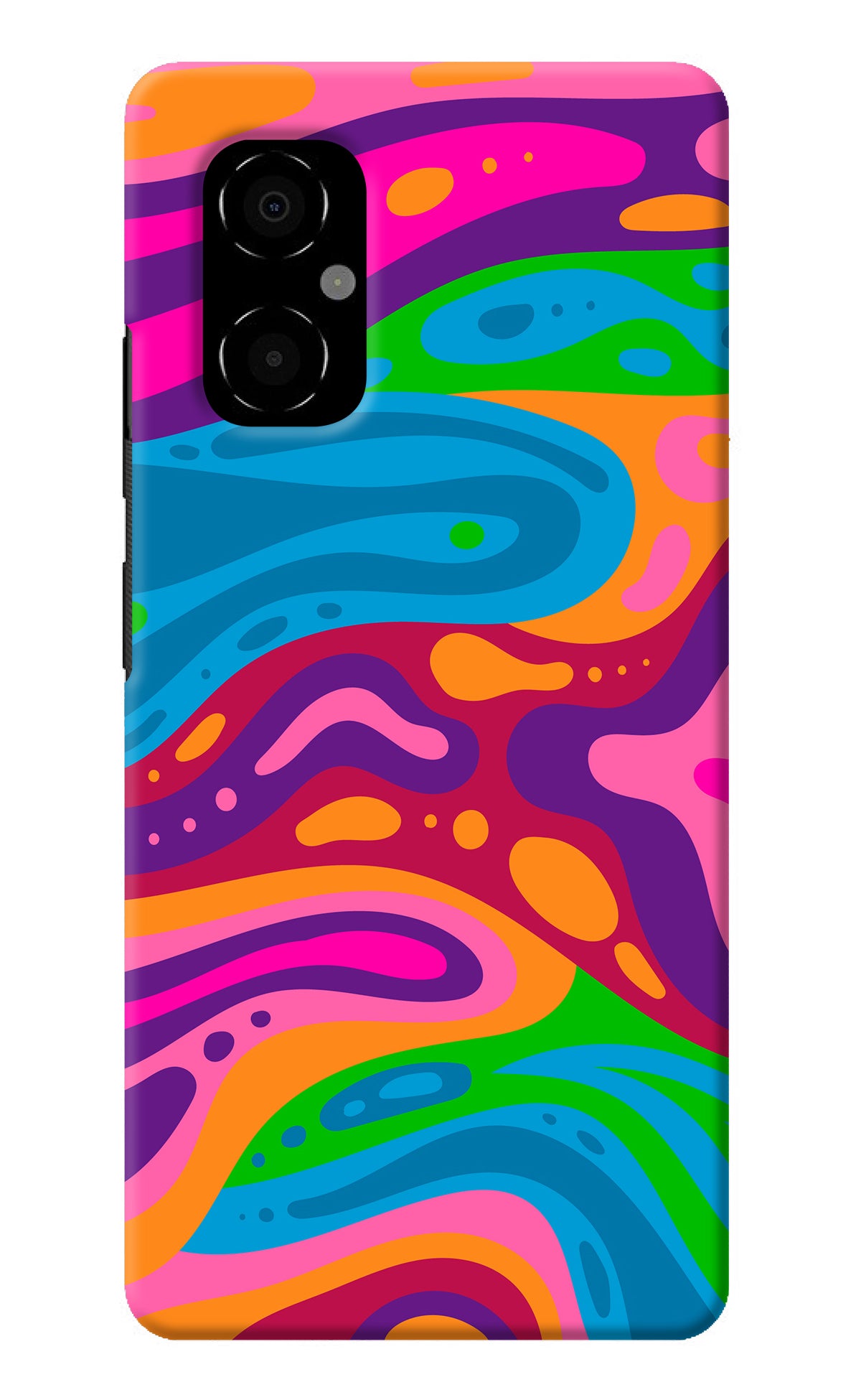 Trippy Pattern Poco M4 5G Back Cover