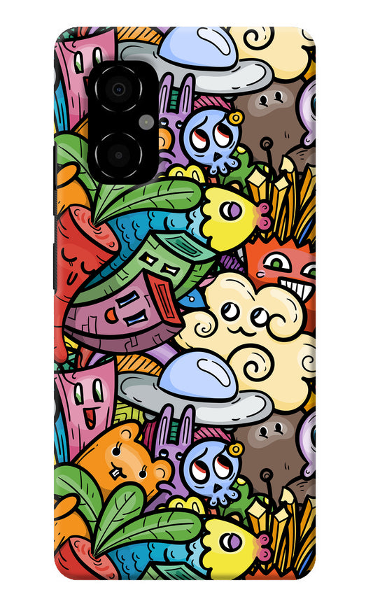 Veggie Doodle Poco M4 5G Back Cover