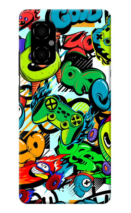 Game Doodle Poco M4 5G Back Cover