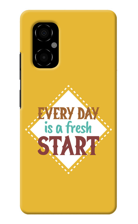 Every day is a Fresh Start Poco M4 5G Back Cover