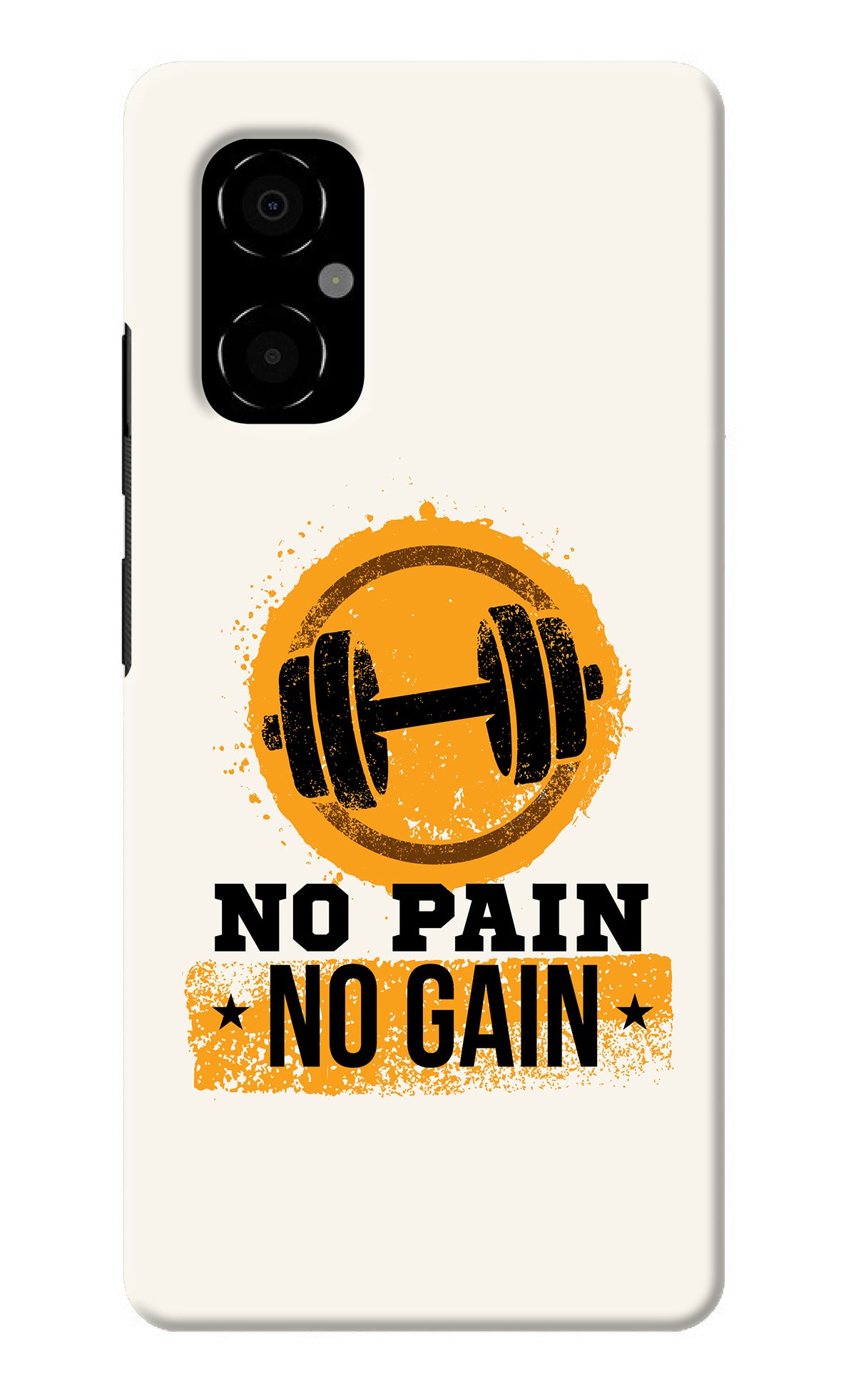 No Pain No Gain Poco M4 5G Back Cover