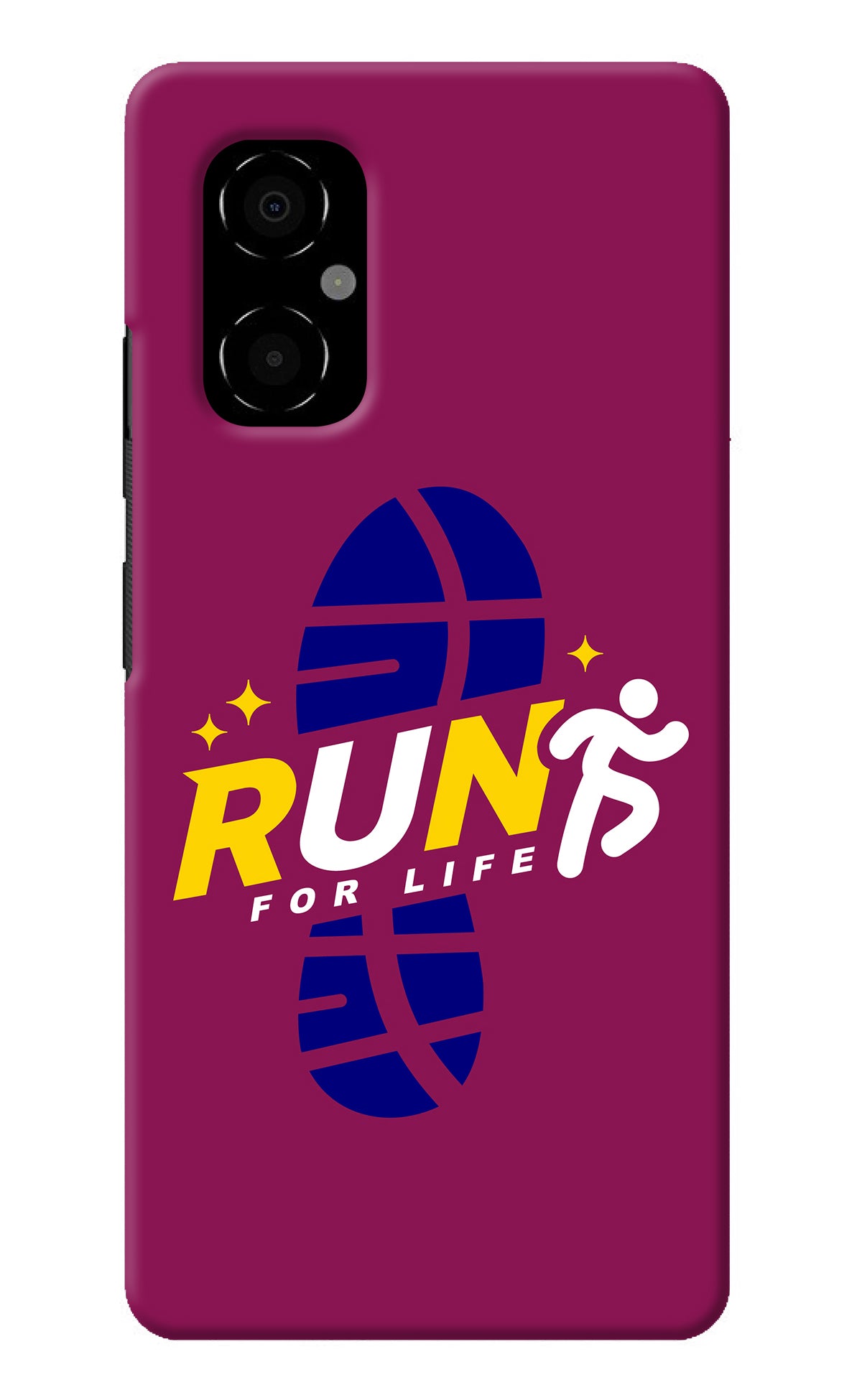 Run for Life Poco M4 5G Back Cover