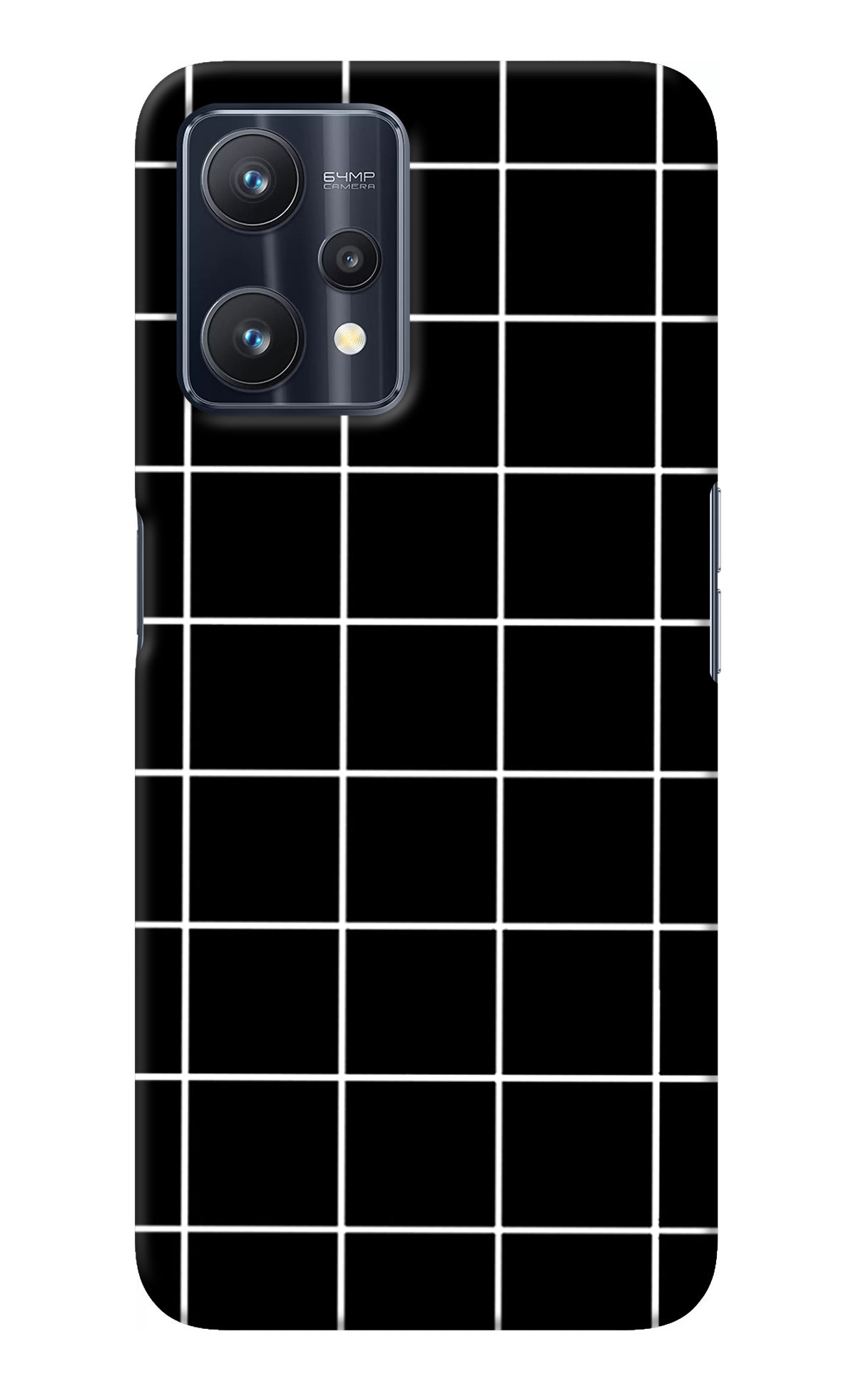 White Grid Realme 9 Pro 5G Back Cover