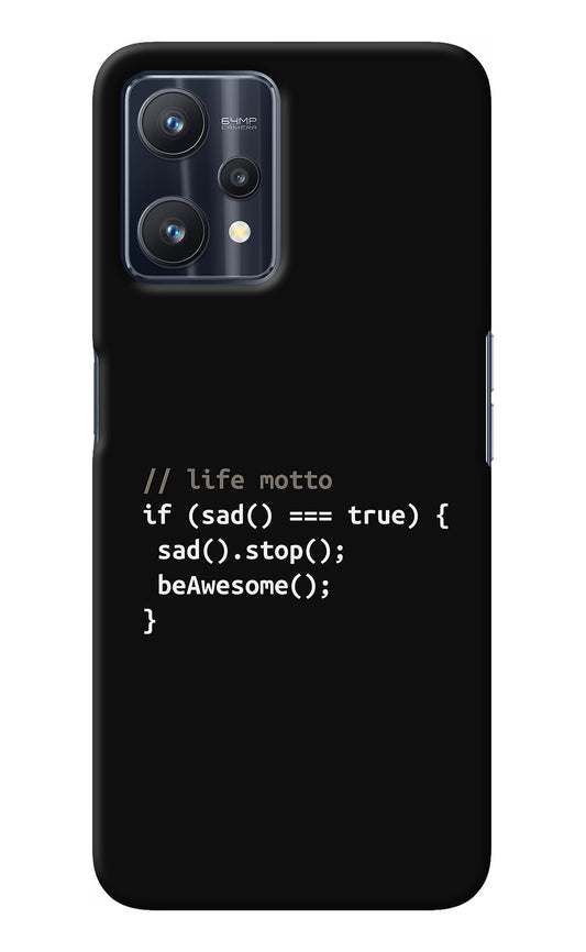 Life Motto Code Realme 9 Pro 5G Back Cover