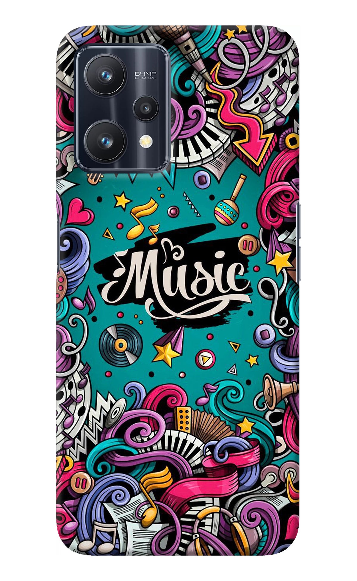 Music Graffiti Realme 9 Pro 5G Back Cover