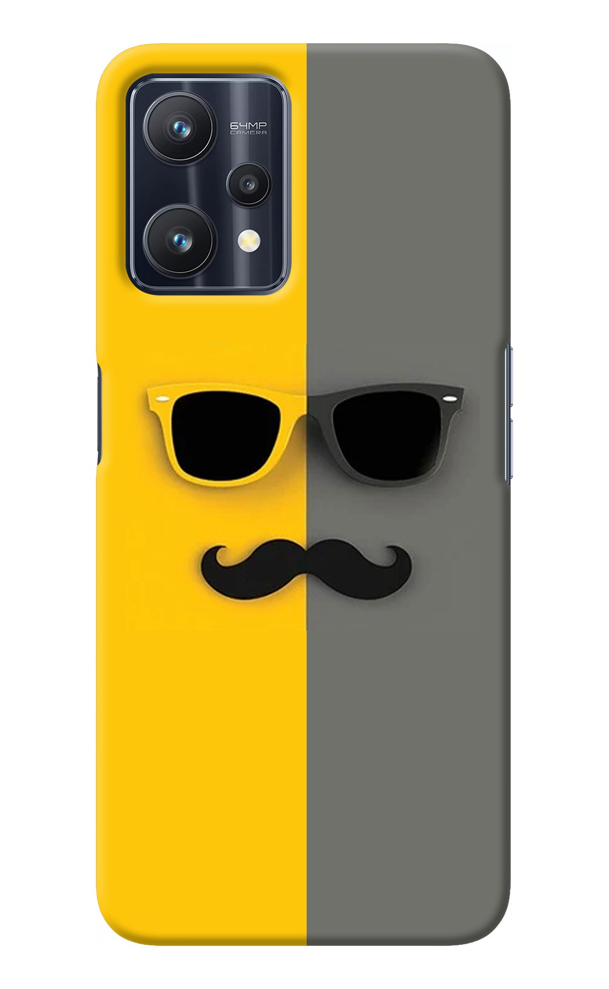 Sunglasses with Mustache Realme 9 Pro 5G Back Cover