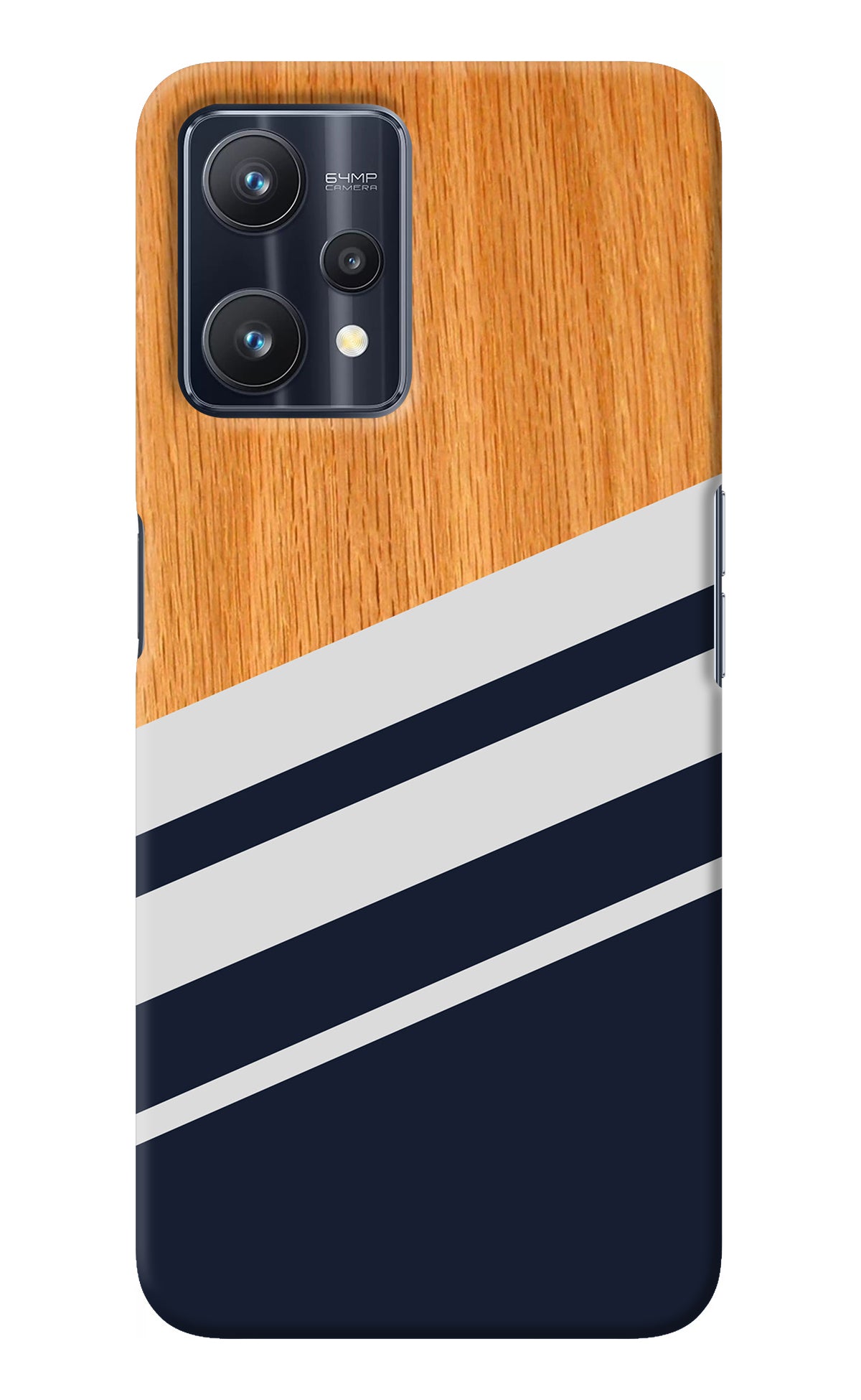 Blue and white wooden Realme 9 Pro 5G Back Cover