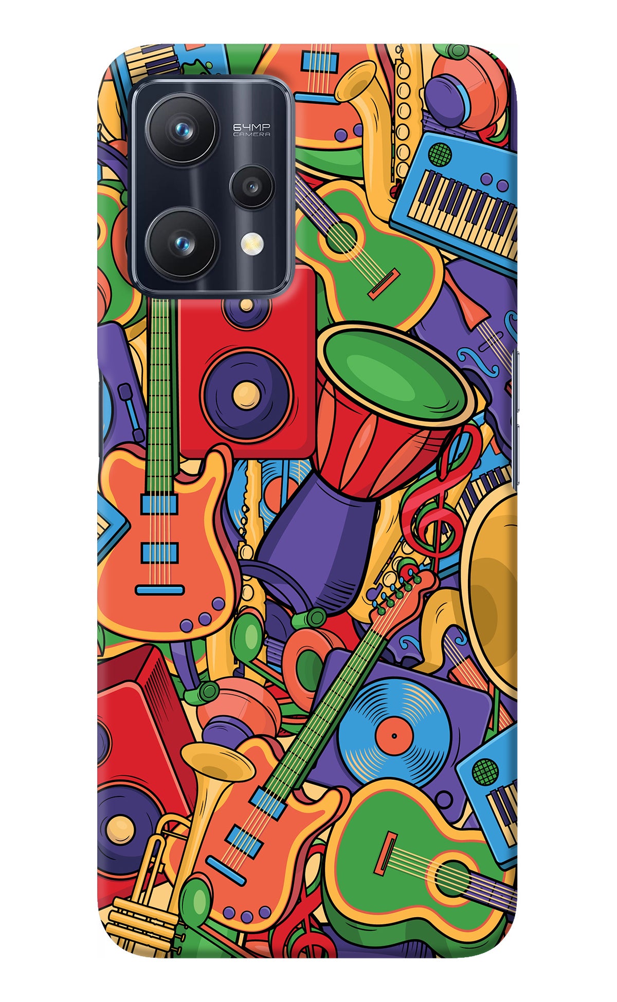 Music Instrument Doodle Realme 9 Pro 5G Back Cover