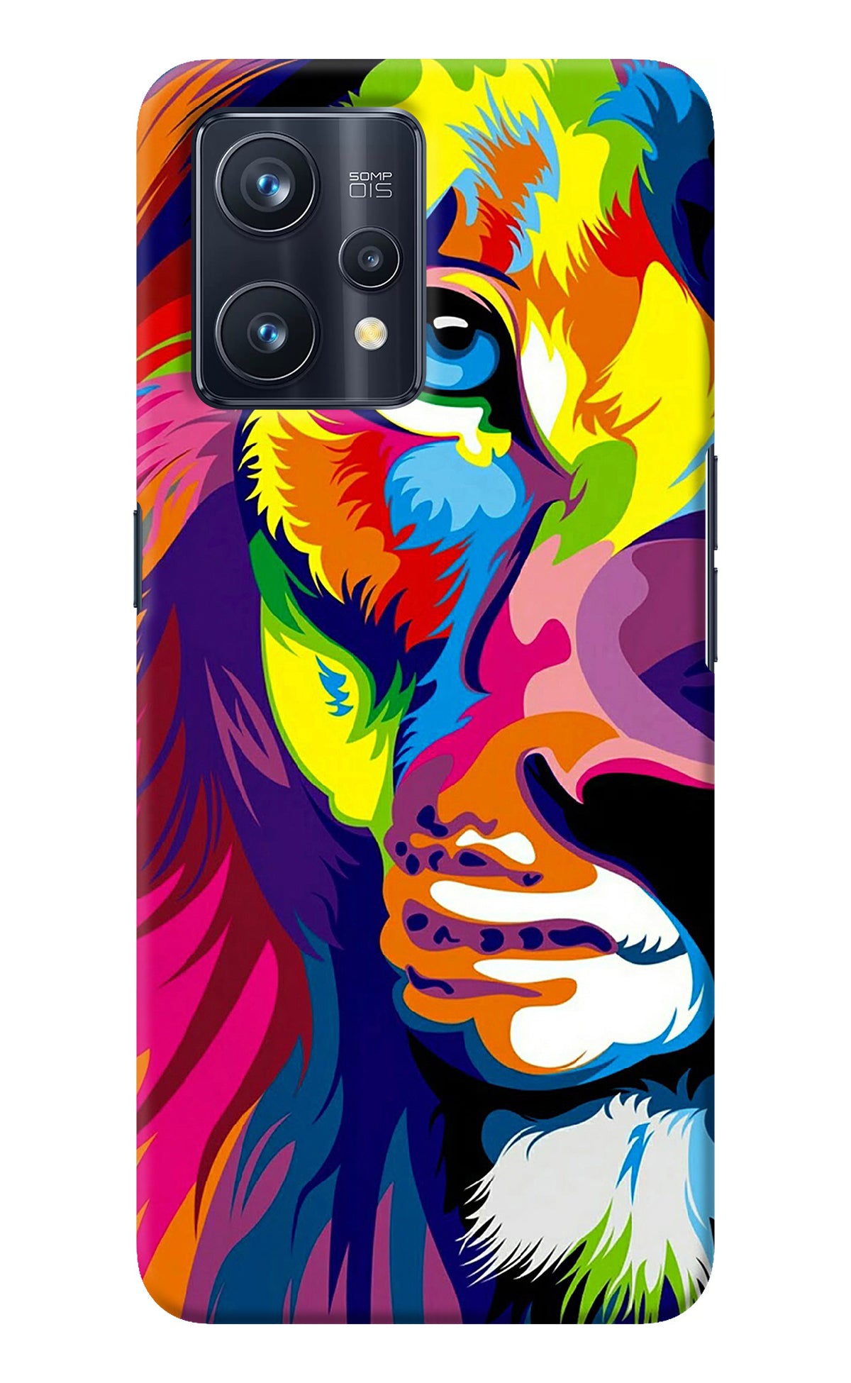 Lion Half Face Realme 9 Pro+ 5G Back Cover