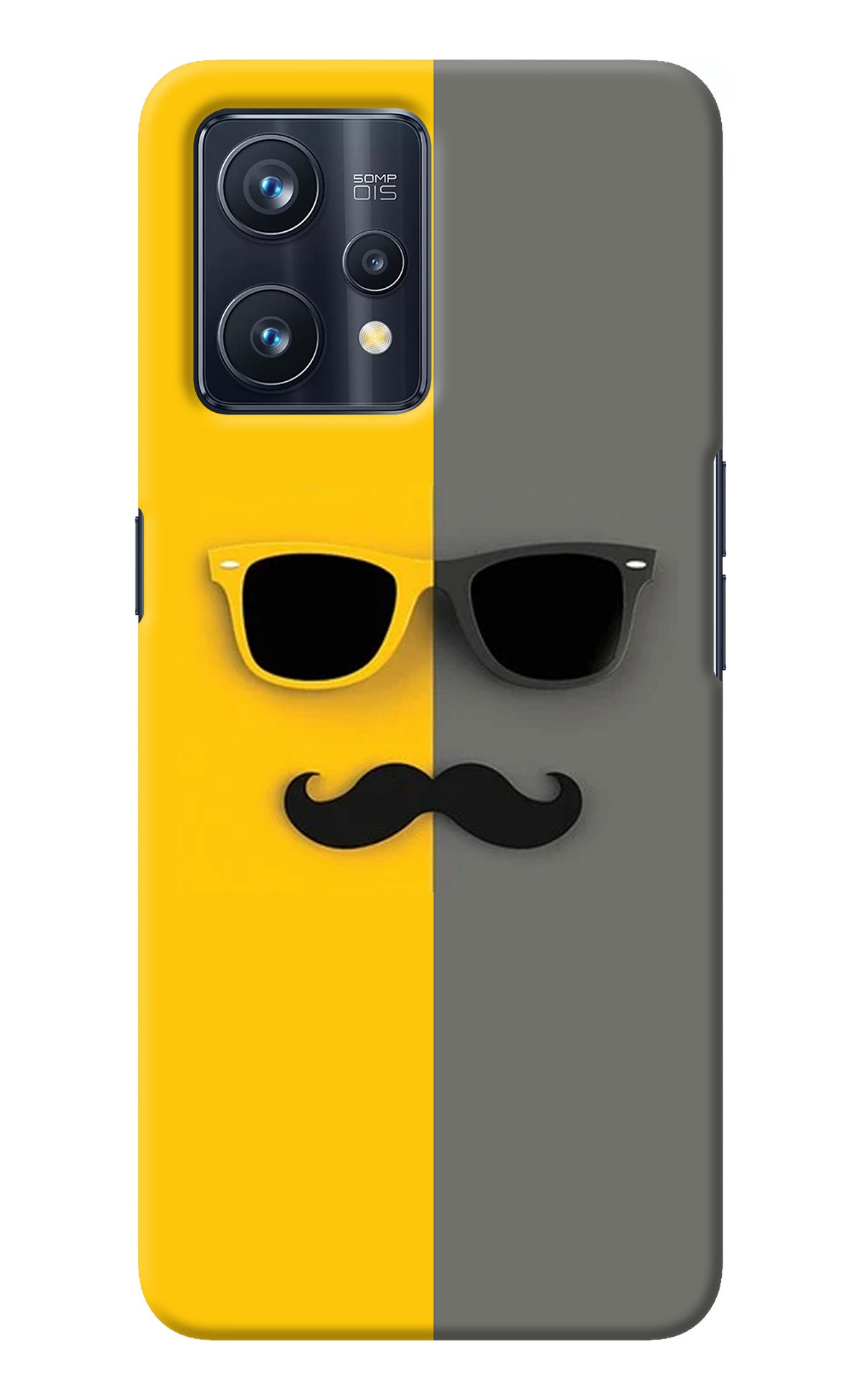 Sunglasses with Mustache Realme 9 Pro+ 5G Back Cover