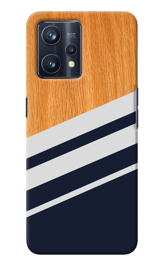 Blue and white wooden Realme 9 Pro+ 5G Back Cover