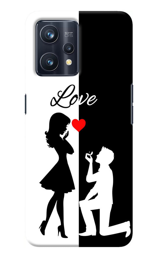 Love Propose Black And White Realme 9 Pro+ 5G Back Cover