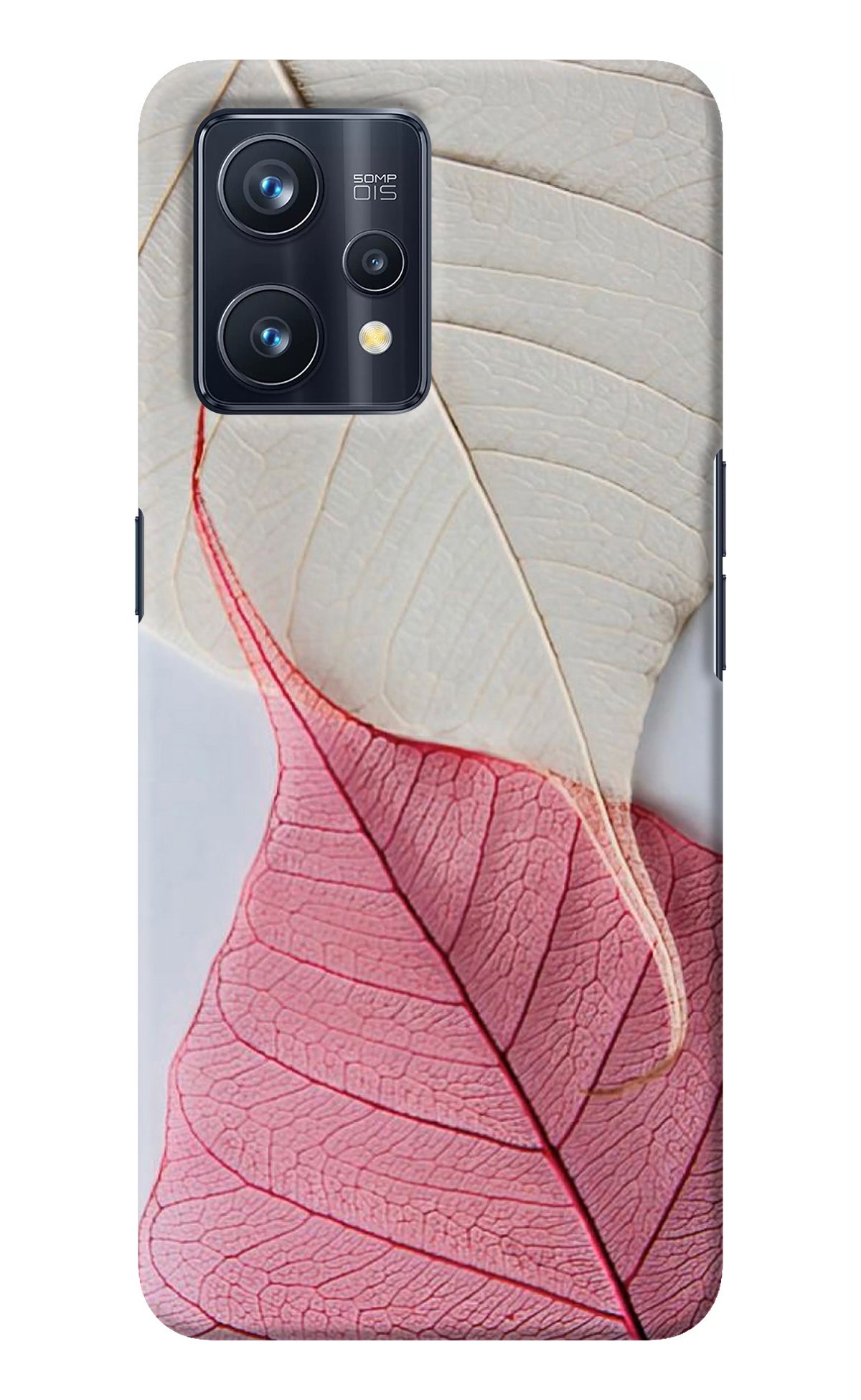 White Pink Leaf Realme 9 Pro+ 5G Back Cover