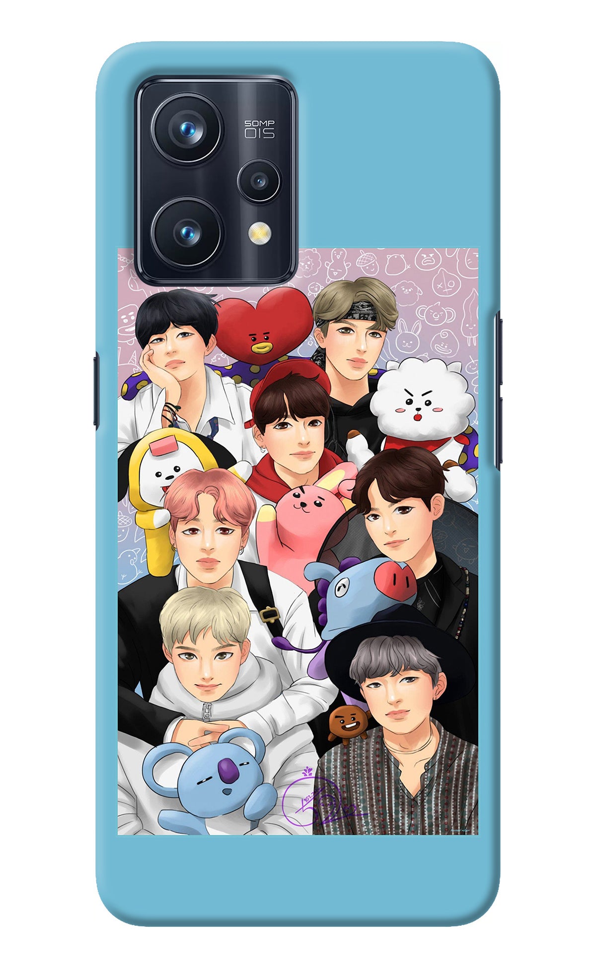 BTS with animals Realme 9 Pro+ 5G Back Cover