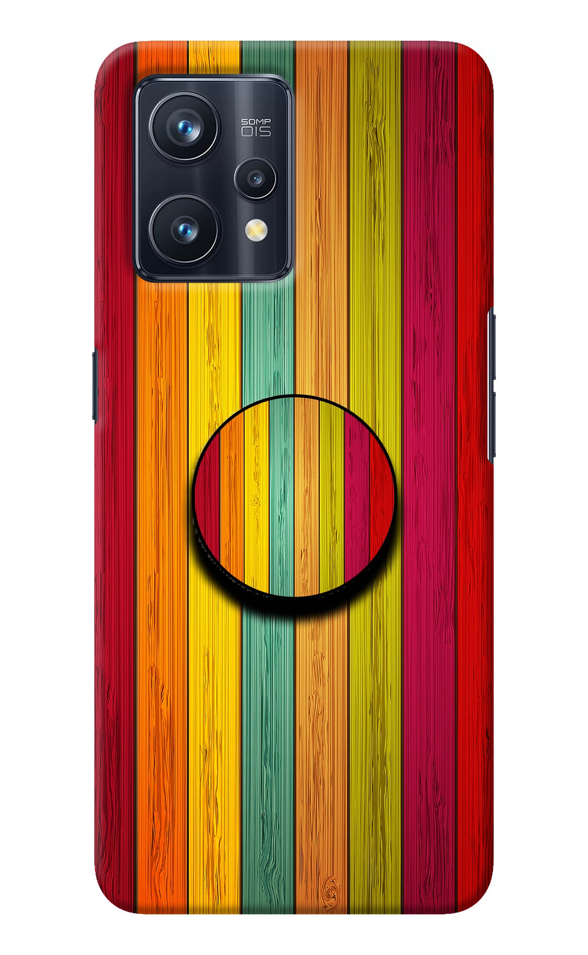 Multicolor Wooden Realme 9 Pro+ 5G Pop Case