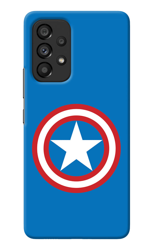 Captain America Logo Samsung A53 5G Back Cover