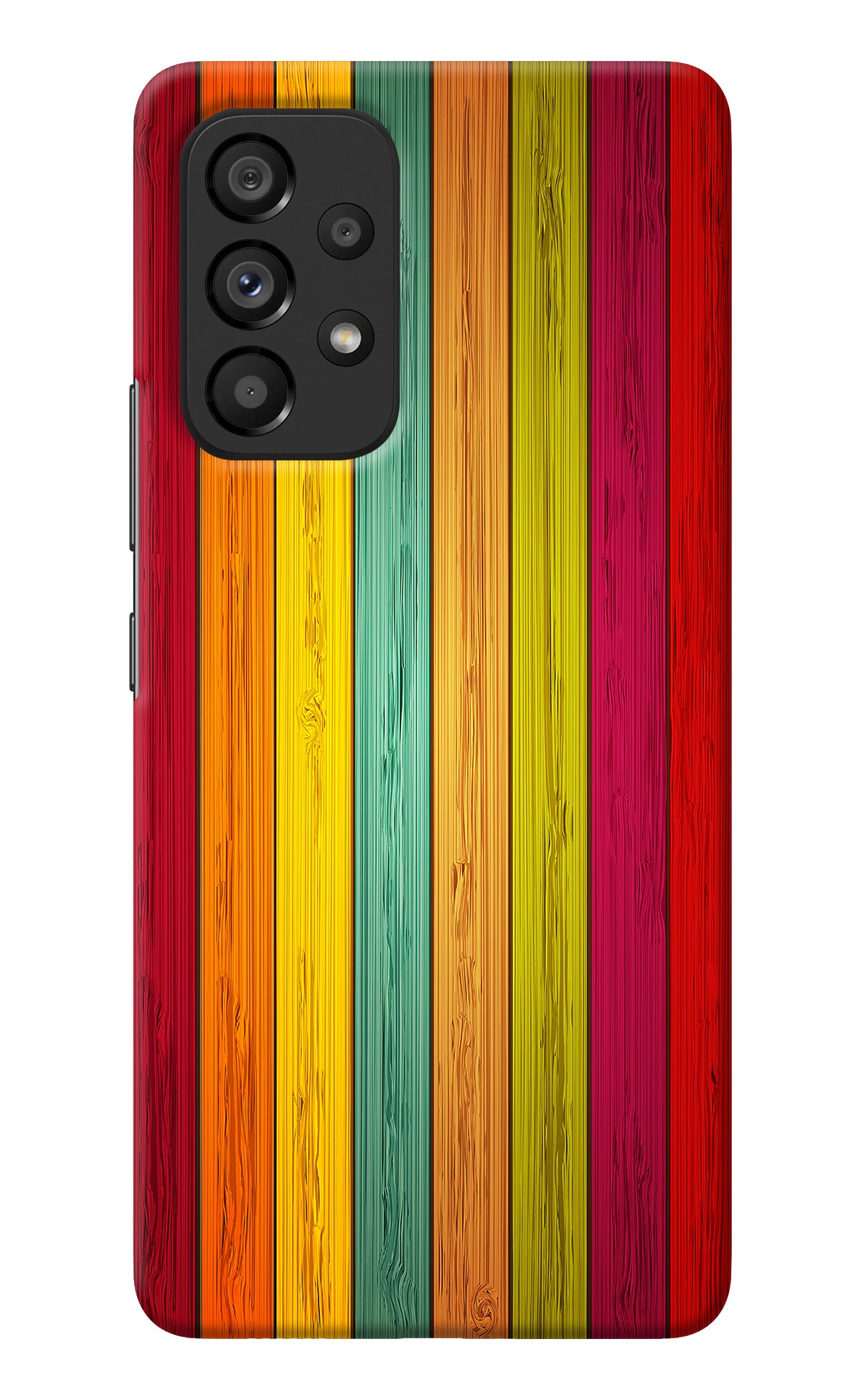 Multicolor Wooden Samsung A53 5G Back Cover