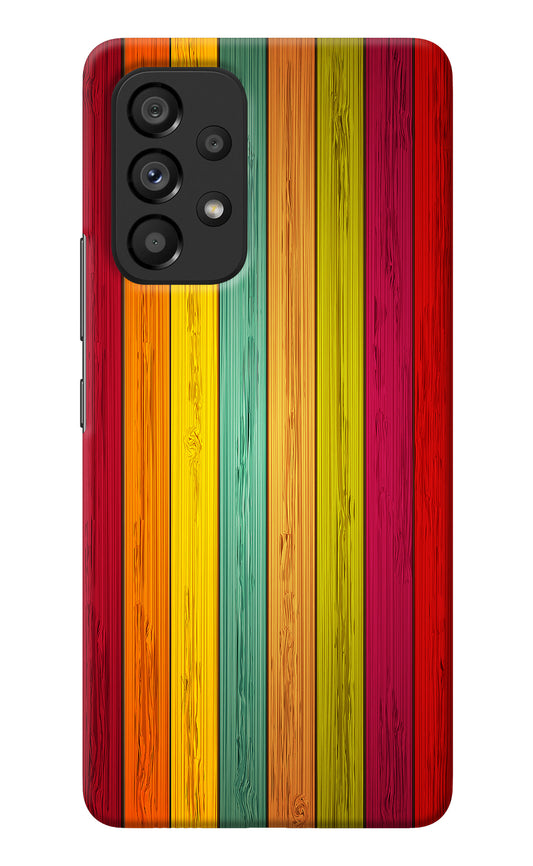 Multicolor Wooden Samsung A53 5G Back Cover