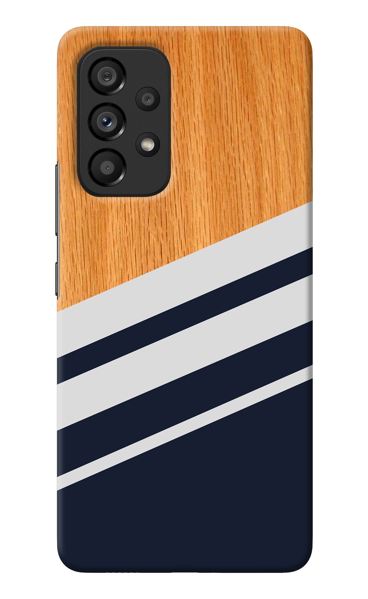 Blue and white wooden Samsung A53 5G Back Cover