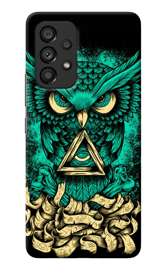 Green Owl Samsung A53 5G Back Cover