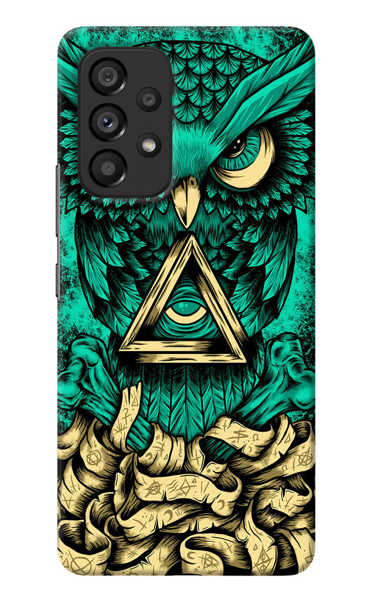 Green Owl Samsung A53 5G Back Cover