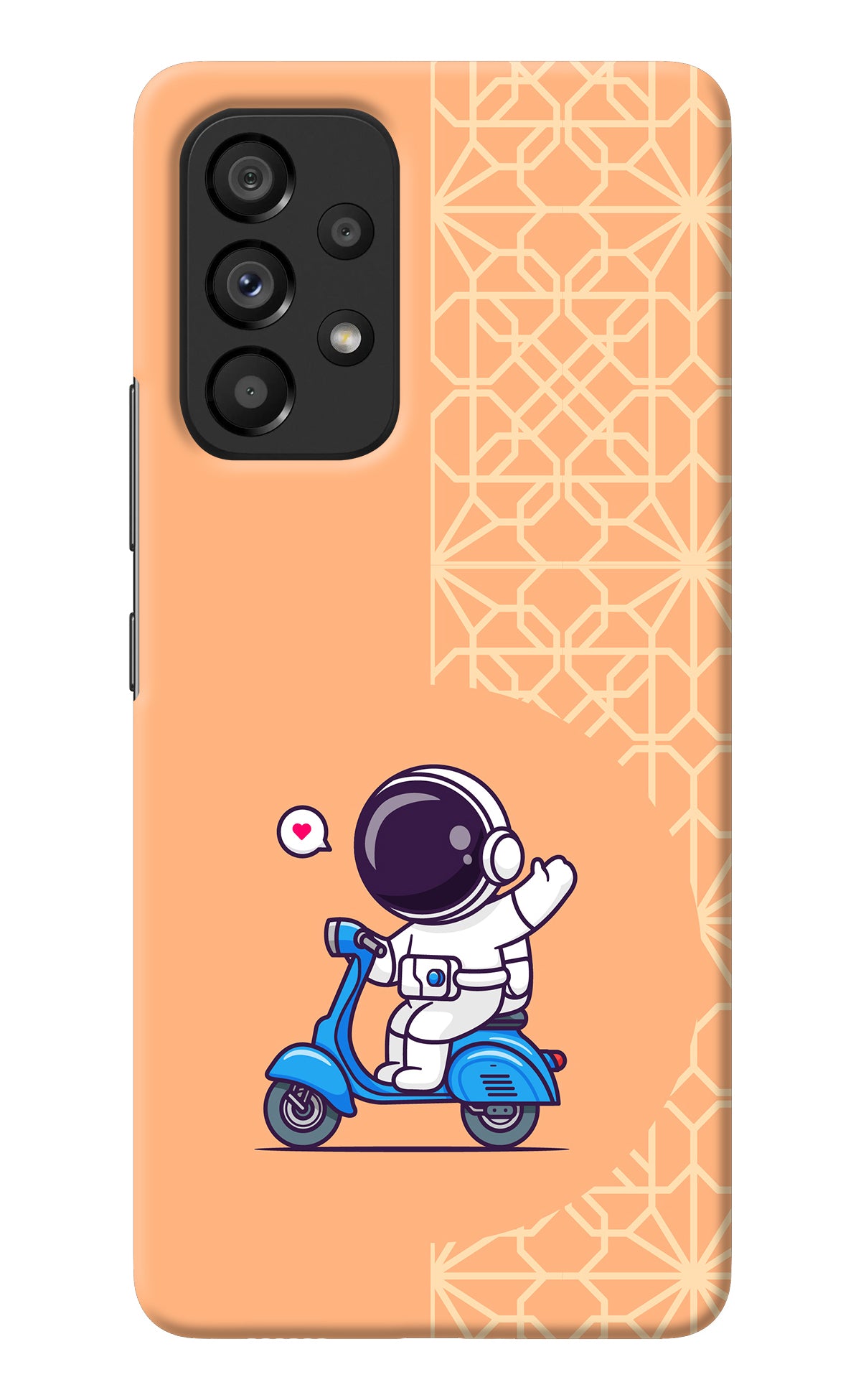 Cute Astronaut Riding Samsung A53 5G Back Cover