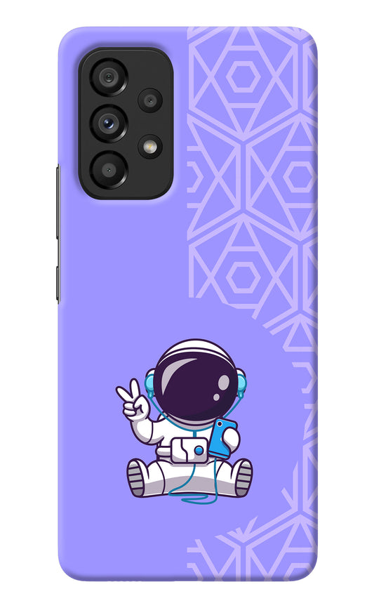 Cute Astronaut Chilling Samsung A53 5G Back Cover