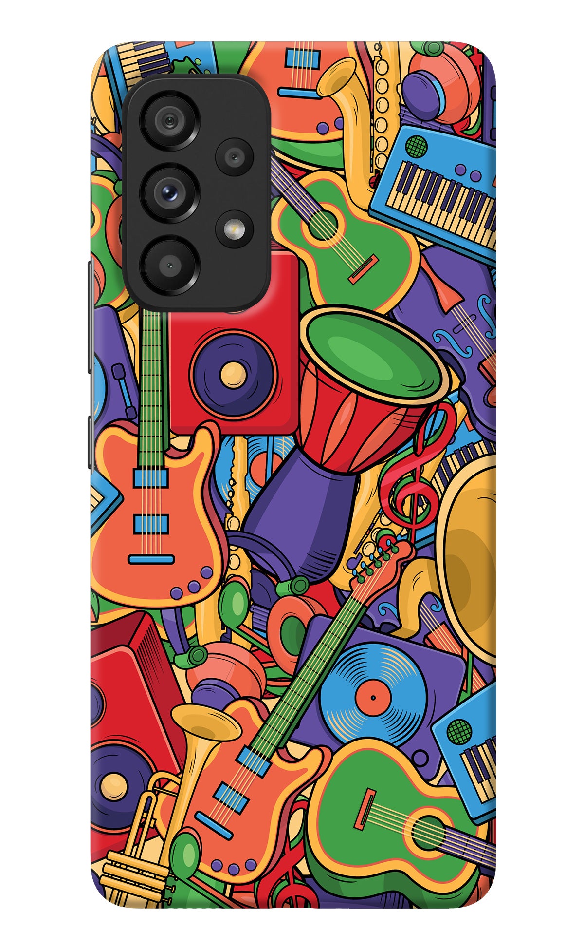 Music Instrument Doodle Samsung A53 5G Back Cover