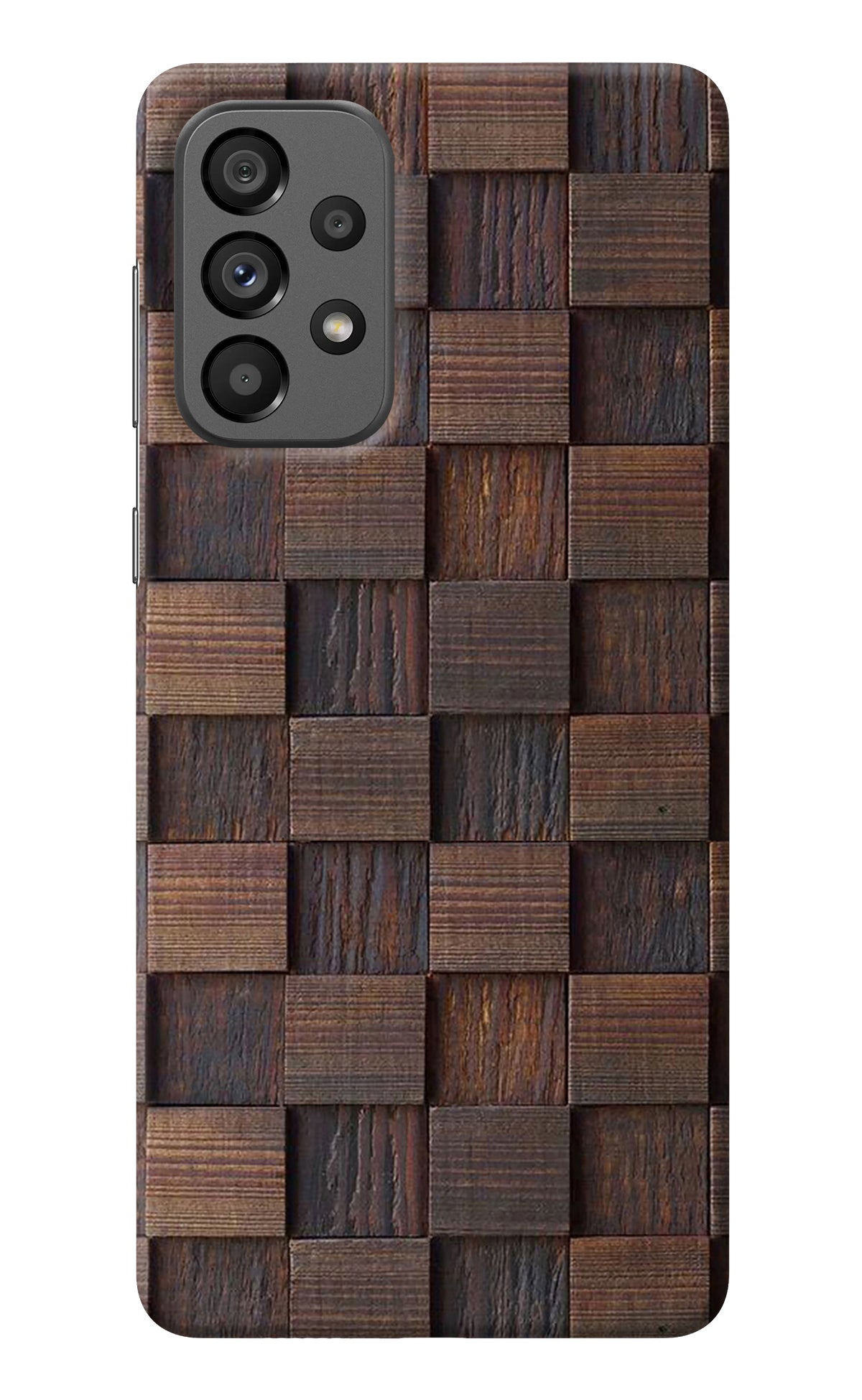 Wooden Cube Design Samsung A73 5G Back Cover