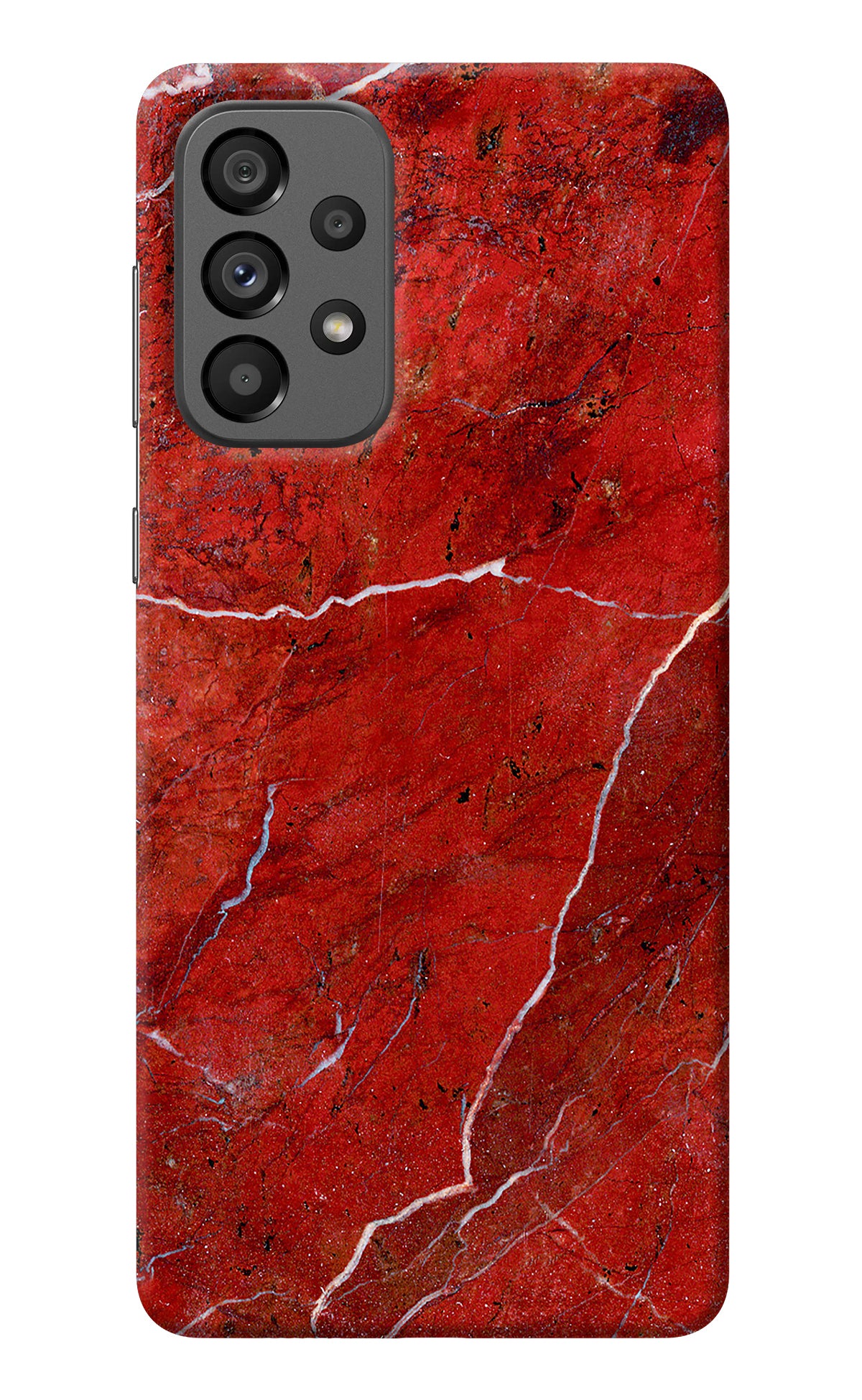 Red Marble Design Samsung A73 5G Back Cover