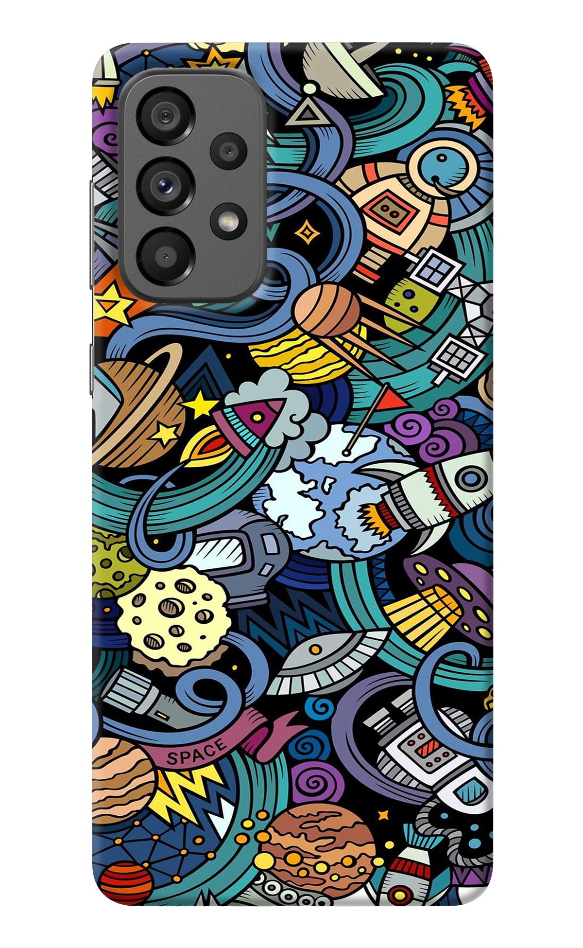 Space Abstract Samsung A73 5G Back Cover