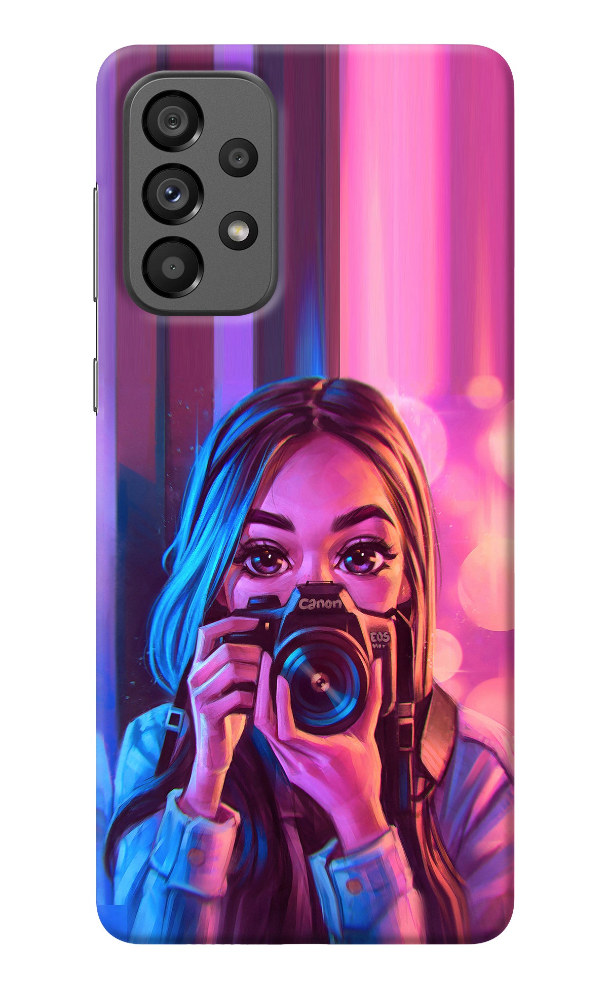 Girl Photographer Samsung A73 5G Back Cover