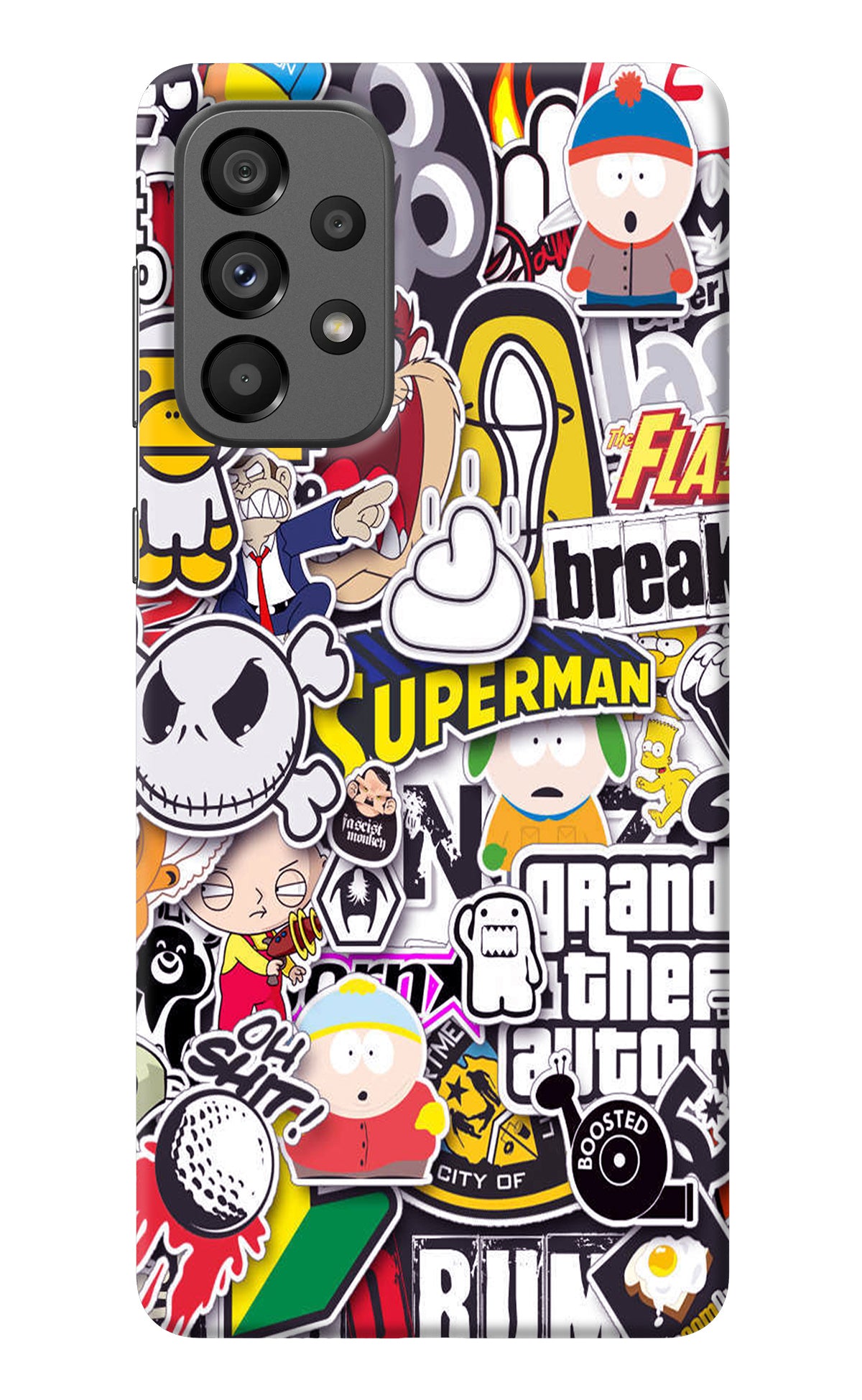 Sticker Bomb Samsung A73 5G Back Cover