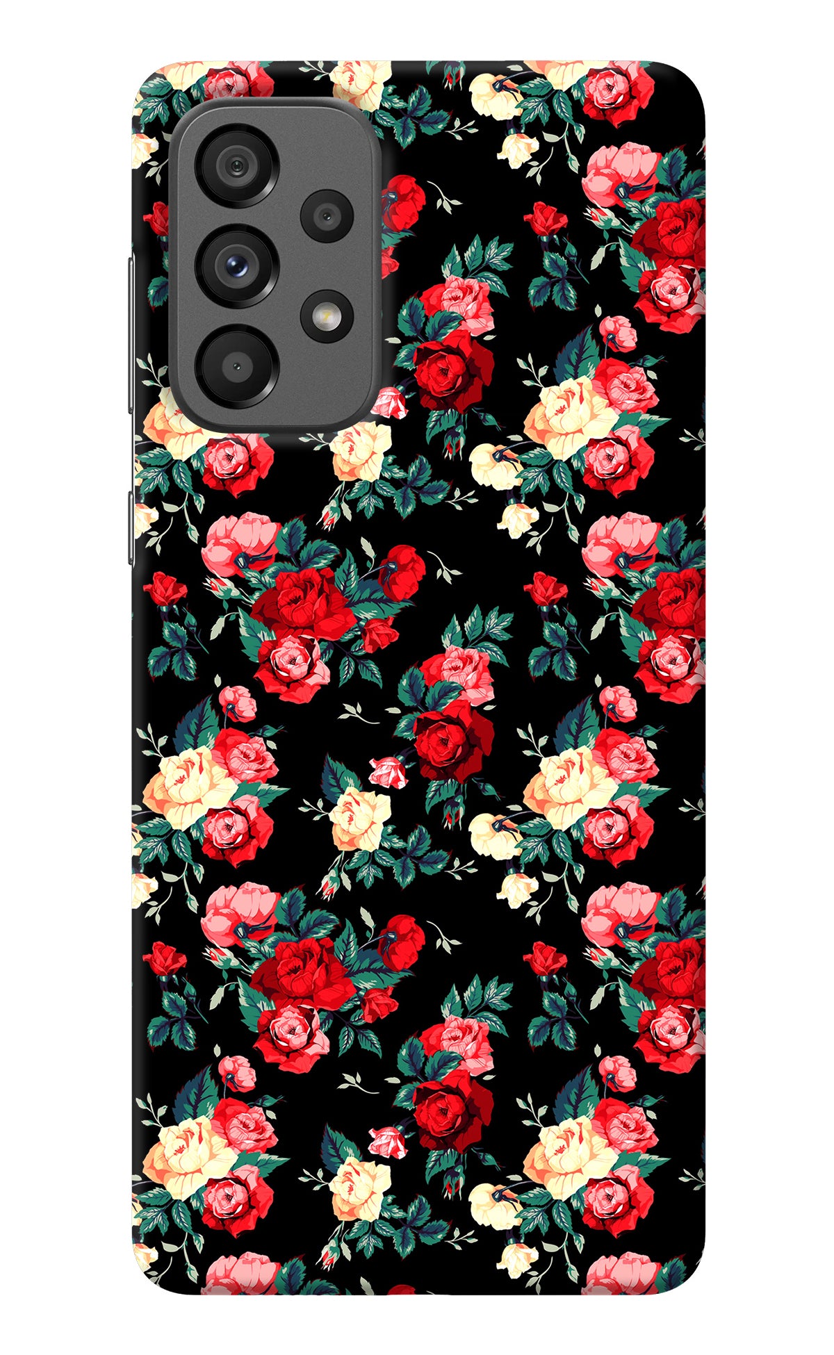 Rose Pattern Samsung A73 5G Back Cover